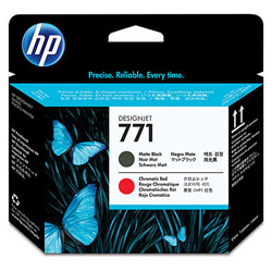 HP Druckkopf schwarz matt/chromatisches Rot Nr. 771 CE017A  