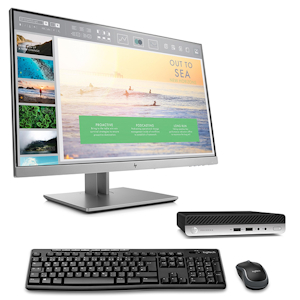 HP EliteDesk 400 G4 65W + HP EliteDisplay E233 